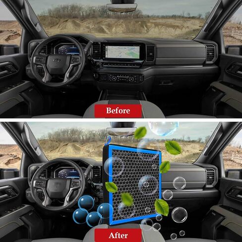 مجموعة مرشح الهواء للمحرك والمقصورة 84121219 13508023 FIT لـ 2019-2024 Chevy Silverado 1500 ، 2500 ، 3500 & 2019-2024 GMC Sierra in Saudi Arabia