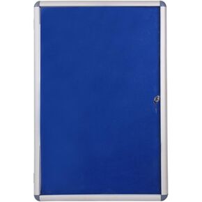 VIZ-PRO Tamperproof Lockable Magnetic Dry Erase Board Class 1 Aluminium Framed 48x24 Inches
