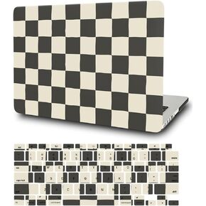 Laptop Hard Shell Compatible with MacBook Air 13.6 inch M2 Case A2681 Release 2022, Lightweight Plastic Hard Case and Keyboard Cover for 13.6" MacBook Air with Retina Display, Checkerboard