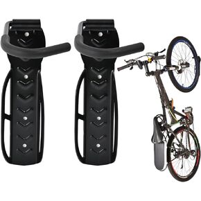 Bike Wall Mount Hook Rack Holder Bicycle Hanger Storage Vertical Bike Hook for Indoor Shed, Heavy Duty Holds up to 66lb