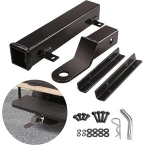 Golf Cart Heavy Rear Seat Trailer Hitch Kit for Club Car EZGO Yamaha, Use on Step on Back of Golf Cart