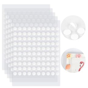 Clear Sticky Tack,Poster Putty,Round Acrylic No Trace Sticky Putty Waterproof Round Stickers for Balloons, Envelopes, Notes, Photos, etc(6mm, 500Pcs)