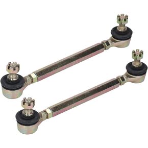 Tie Rod Ball Joint, 2 Pcs M10 10mm Thread Steel Alloy Sway Bar End Set Tie Rod End Set for 50cc 70cc 90cc 110cc ATV Four Wheeler Quad