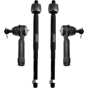 ASTARPRO 4pcs Steering Kit Front inner and Outer Tie Rod Ends Compatible with Dodge Caliber 2007-2012 Jeep Compass Patriot 2007-2017