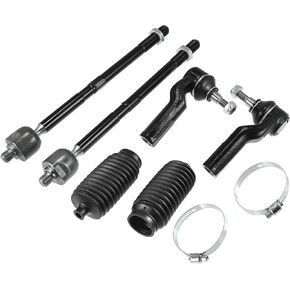 X AUTOHAUX 6pcs Front Inner Outer Tie Rod Links Suspension Steering Part EV800898 ES800954 ES800955 for Ford Focus 2012-2017 for Ford C-Max Escape 2013-2017