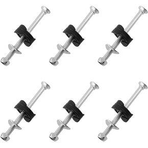 Trampoline Screw 6Sets Trampoline Enclosure Pole Gap Spacers and Nuts, Trampoline Accessories, Trampoline Replacement Screw Parts for Large and Small Trampolines, Jumping Bed Carriage Screw Nut