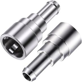 Dreyoo 2 Pack Replacement Coolant Connector Hose Connector Compatible with Buick/GMC/Lincoln/Ford 800-409HP, Inlet/Outlet 3/4 Inch, Tube x 5/8 Inch