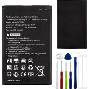Replacement Battery BP1672 Compatible with Moxee Mifi Hotspot K779HSDL with Tools