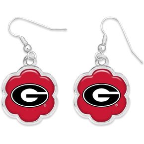 Georgia Bulldogs Hazel Silver Earrings Jewelry Gift UGA