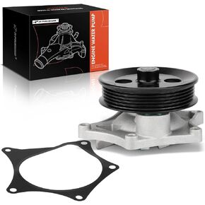 A-Premium Engine Water Pump with Gasket & Pulley Compatible with Chevrolet Equinox 2018-2021 Malibu 2016-2022 Spark Cruze GMC Terrain Buick Encore