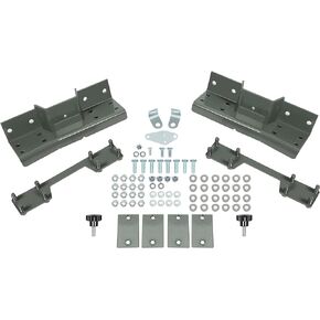 KUAFU Rear C Notch Kit Compatible with 2007-2018 Chevy Silverado/GMC Sierra 1500 6LUG 2WD 4X4 Replacement for 301360C Bolt-On C-Notch Frame Kit Gray Steel
