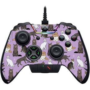 MightySkins Skin Compatible with Razer Wolverine Ultimate - Cat Chaos | Protective, Durable, and Unique Vinyl Decal wrap Cover | Easy to Apply, Remove, and Change Styles | Made in The USA
