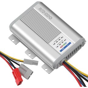 Redodo 12V 40A DC to DC Charger with MPPT, On-Board Charger for AGM, Gel, SLA, Lithium, Dual Input Battery Charger with LED Indicators&Anderson Connector, Using for RV, Camper, Van, Vehicle, Marine
