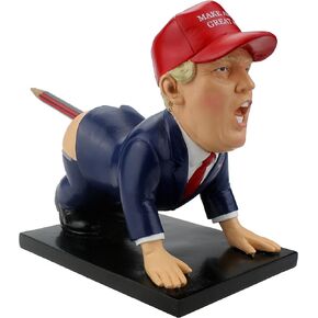 حامل أقلام Dump-a-Trump الأصلي - هدية الفيل الأبيض المضحكة لدونالد ترامب