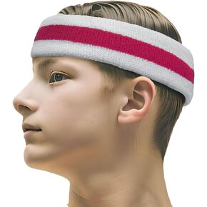Sports Headband Sweatbands Terry Cloth Moisture Wicking Sweat Absorbing Head Band