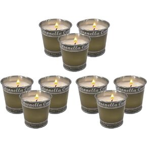 Enhanced Scents Outdoor Citronella Candles, 9 Pack, 2x2, 1.8oz, Repel Scented Candles, Control, for Patio