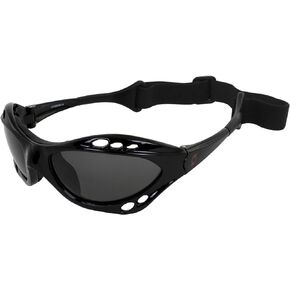 Hurricane Category 4 Polarized Jet Ski Floating Goggles Black Padded Frames with Anti-Fog Coating