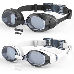 نظارات سباحة، 2 عبوة من نظارات السباحة للرجال والنساء والبالغين والشباب مضادة للضباب/لا تسرب/رؤية واضحة/حماية من الأشعة فوق البنفسجية in Kuwait
