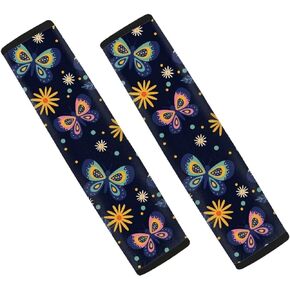 Asian Red Dragon Car Seat Belt Cover Soft Car Safety Seat Belt Strap Shoulder Pad for Women Men 2 Pack