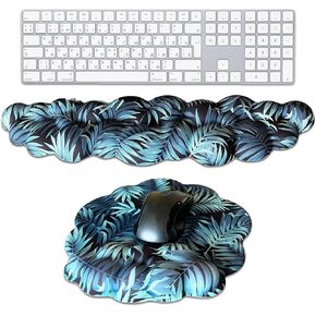 Cloud Wrist Rest Keyboard and Mouse Pad Set | Cloud Keyboard Wrist Rest for Gaming | Wrist Rest for Computer Keyboard | Wrist Pad for Keyboard | Cloud Mouse Pad | Cute Mouse Pad for Comfort