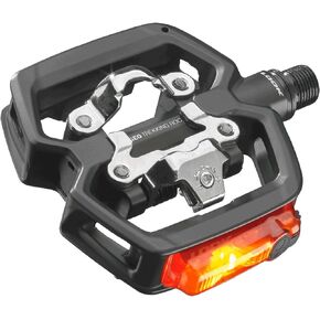 LOOK Cycle - GEO Trekking ROC Vision Bike Pedals - Ultra-Robust Aluminum Hybrid Pedals - 1 Clipless Face, 1 Flat Face - Ideal for Off-Road Use