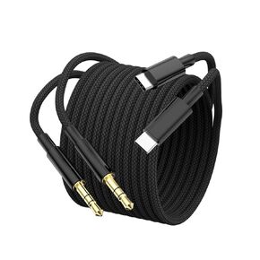 2-Pack USB C to 3.5mm Audio Aux Jack Cable [3.3ft], Type C to 3.5mm Headphone Car Stereo Cord Compatible with iPhone 15 Pro Max/15 Pro/15 Plus, iPad Pro, Samsung Galaxy S24 S23 S22 S21, Pixel, MacBook