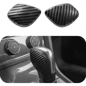 Car Styling Gear Shift Knob Gear Head Cover for Jetta Passat Tiguan Atlas Arteon Beetle CC Golf MK6 MK7 B5 B8 Accessories（Stainless Steel Carbon Fiber Pattern） in Kuwait