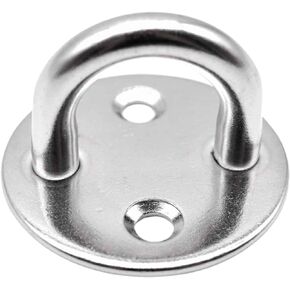 MARINE CITY Stainless Steel Anti Rust Large Size Thick Ring Round Sail Shade Pad Eye Plate Boat Rigging for Sailing – Boating (Pack of 1)