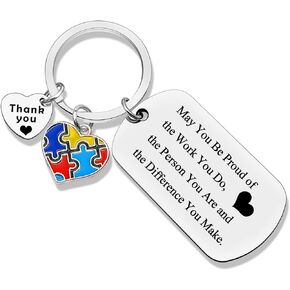 Autism Awareness Appreciation Gifts Autism Teacher Gift Autism Awareness Key chain ABA Therapist Appreciation Gifts Thank You Gift Special Education Teacher Gift Autism Awareness Month Gift