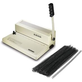 PPE S12 Coil Binding Machine Spiral Coil Binding Machine Manual Round Hole Punch 4 to 1 Pitch 12 Sheet Punch Capacity