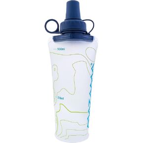 Mazama Aquabend Collapsible Soft Water Bottle Leakproof Bite Valve Reusable BPA-Free Ultralight Travel Water Bottle Flask for Running, Gym, Camping, Hiking, Travel, Sports. (500ml)