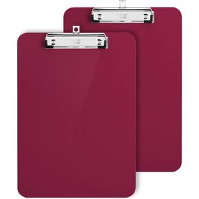 Mr. Pen- Plastic Clipboard, 12.5" x 9", 2 Pack, Red, Clipboards for Kids & Adults, Clipboards Plastic, Clip Board, Teacher Clipboard, Kids Clipboard, Cute Clipboard, Plastic Clipboards