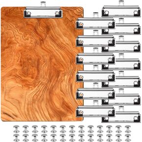 Clips for Clipboard 13PCS+52 Rivets, DIY 10cm Mountable Heavy Duty Stainless Steel Low-Profile Lightweight Spring-Loaded Retractable Hanging Hole Rubber Feet Corner Grips School Office Business Class