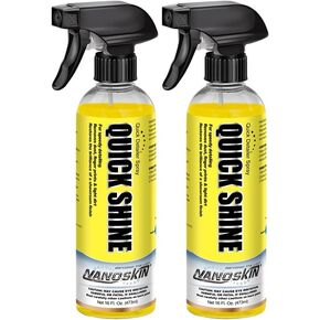 Nanoskin QUICK SHINE Quick Detail Spray 1 Gallon - Waterless Detailer Spray for Car Detailing | Deep Gloss Car Wax Booster & Clay Lubricant | Removes Dust, Smudges, Fingerprints and Other Contaminants