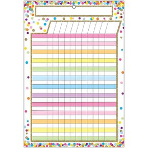 Ashley Productions ASH91042 Smart Poly™ Chart, Confetti Incentive, Polypropylene (PP)/Steel, 13" x 19"