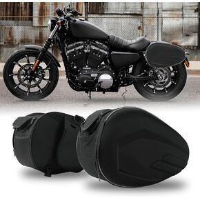 SUNPIE Motorcycle Saddle Bags Large Capacity Saddlebags Waterproof Luggage Bags w/42L Extra Large Expandable Dual Motorcycle Rear Side Bag Street/Sportsbike Saddlebags for All Motorcycle