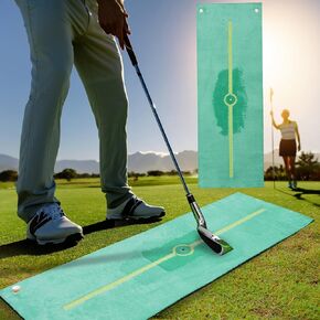 GAIARENA Golf Hitting Mat Instant Swing Path Feedback, Golf Training Mat Golf Accessories Divot Impact Board Swing Path Record Dectection Golfing Parctice Aid Trainer Equipment Gifts for Golfer