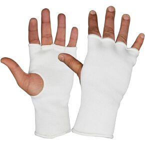 Boxing Hand Inner Gloves - Quick Elasticated Hand Wraps, Fist Protection for MMA, Muay Thai, Kickboxing, Martial Arts Training
