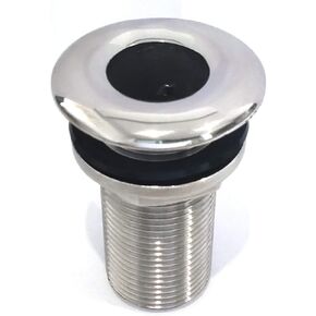 keehui 316 Stainless Steel Durable Combo Stainless Steel Thru-Hull Fitting w/Nut with Custom Gasket Boat Plumbing Fittings for Boats, Yachts, Marine
