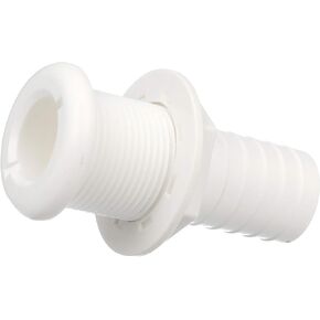 Seachoice Thru-Hull Connector with Broad Flange - White Finish