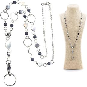 Fashion Keys Lanyards Necklaces ID Lanyard Badge Stainless steel Chain for Women Festival Present