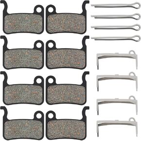 AHL 4pairs Bicycle Disc Brake Pads for Shimano XTR XT LX Hone Deore Saint SLX BRM975 BRM966 BRM965 BRM765 BRM775 BRM665 BRM601 BRM595 BRM596 BRM535 BRT665 Alfine A500 BRS505 BRS501 BRS500 Hone M601