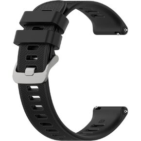 for Garmin Forerunner 55 Replacement Band - 20mm Replacement Silicone Wrist Watch Band Strap For Garmin Forerunner 55/ Garmin Forerunner 245