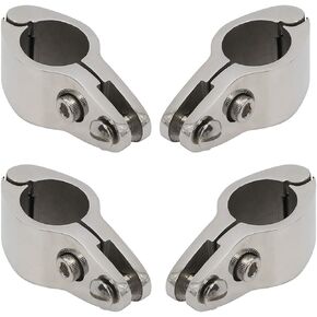 NovelBee 4pcs of 316 Stainless Steel Bimini Top Hinge Rail Mount 1"