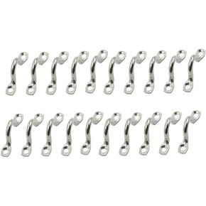 M3 316 Stainless Steel Bimini Boat Top PAD Eye, Eye Strap, Tie Down, Tie Anchor Point, Kayak Deck Loop, Suitable for Kayak Canoe Rigging, Pack of 20