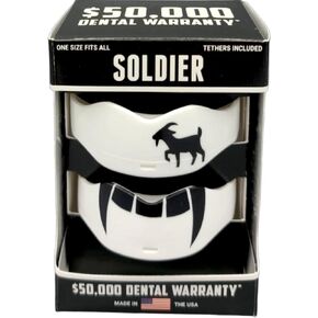 Goat/Fang Mouth Guard 2 - Pack, One Size Fits All, Works with or Without Braces, Includes Tethers in Kuwait