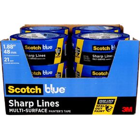 شريط طلاء سكوتش بلو الأصلي متعدد الأسطح، 1.88 بوصة × 60 ياردة، 12 لفة، أزرق، شريط طلاء يحمي الأسطح ويزيل بسهولة، شريط طلاء متعدد الأسطح للاستخدام الداخلي والخارجي in Kuwait
