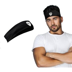 Sweat Band Headband for Men - The Ultimate Workout and Sports Headband for Running, Exercise, Football, Baseball, Softball, Tennis, and More