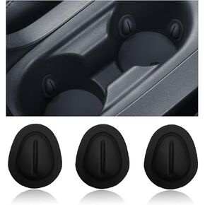 6 PCS Car Cup Limiter, Silicone Car Water Bottle Stabilizers with Self-Adhesive, Shock Absorption Prevent Noise Car Cup Slot Limiter, Universal Car Accessories for Most