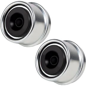 2PCS 1.98'' Trailer Hub Bearing Dust Caps with Rubber Plugs for Most 2000 to 3500 Pound Boat Trailer Dexter EZ Lube Trailer Camper RV